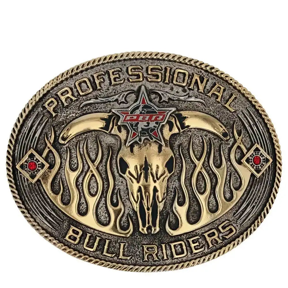 Montana Sliversmiths PBR Open Flames Belt Buckle-PBR941