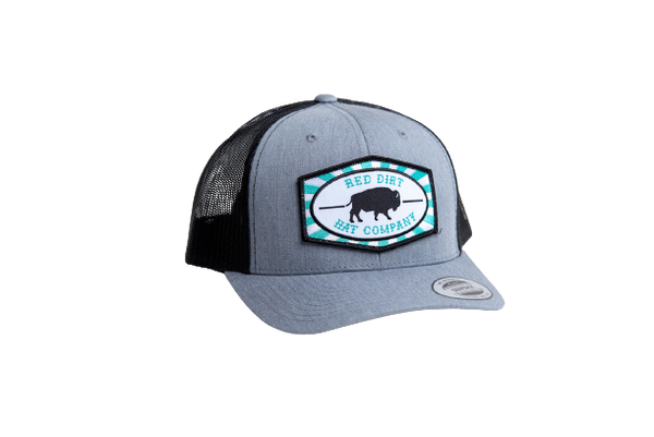 Red Dirt Turquoise Buffalo Patch Cap - RDHC28A