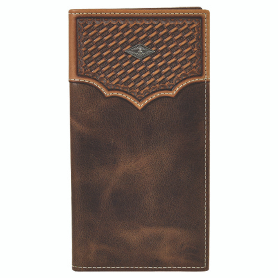 Justin Yoke Basket Weave Rodeo Wallet 2030767W3