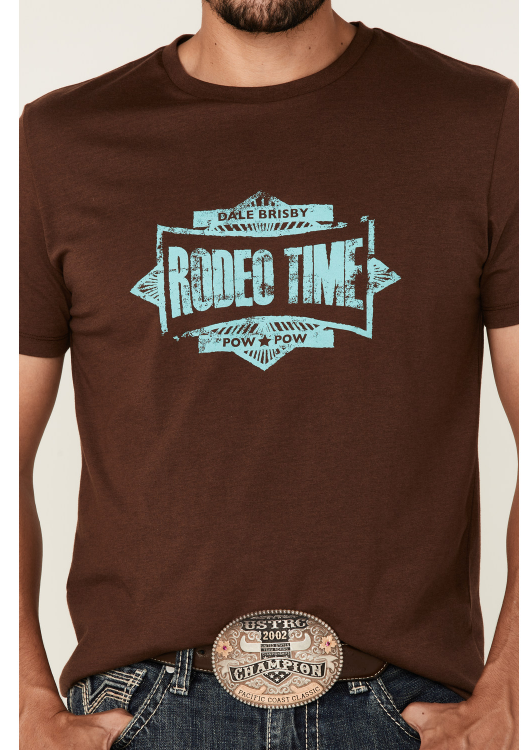 Rock And Roll Dale Brisby Men's Rodeo Time Graphic Tee P9_2620
