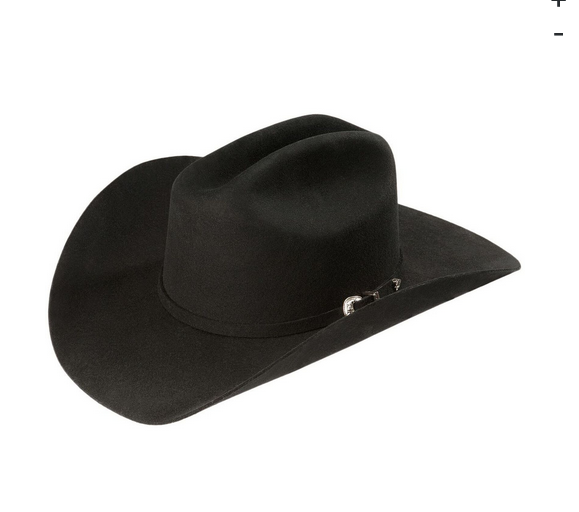 Justin Men's Rodeo 3X Wool Felt Cowboy Hat Black
