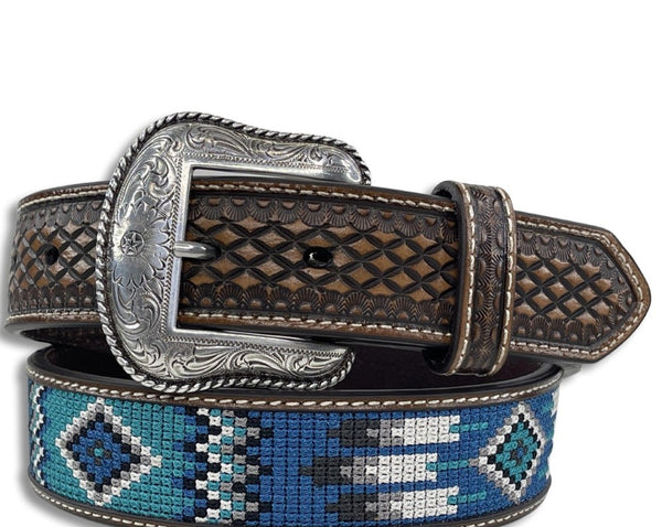 Ariat Blue Aztec Belt A1038702