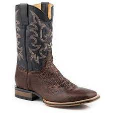 Stetson Men's Oily Brown Bison Vamp Boot 12-020-8911-3835