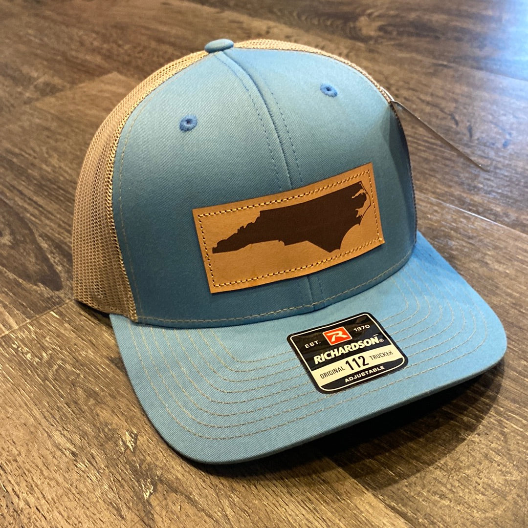 Richardson 112 Adjustable Snapback NC Patch Columbia Blue/ Khaki