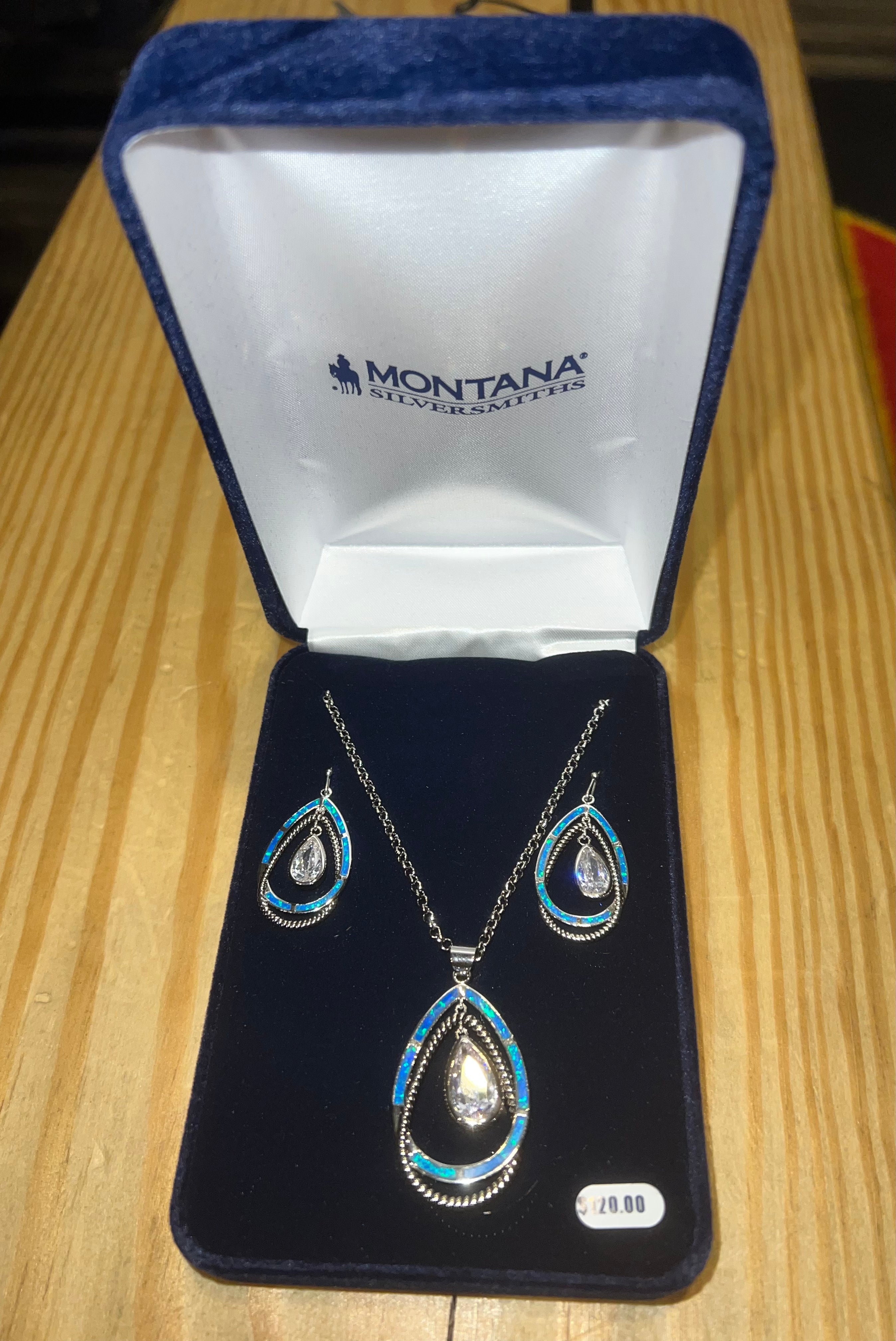 Montana Silversmiths Opal Ribbons Teardrops-JS4610