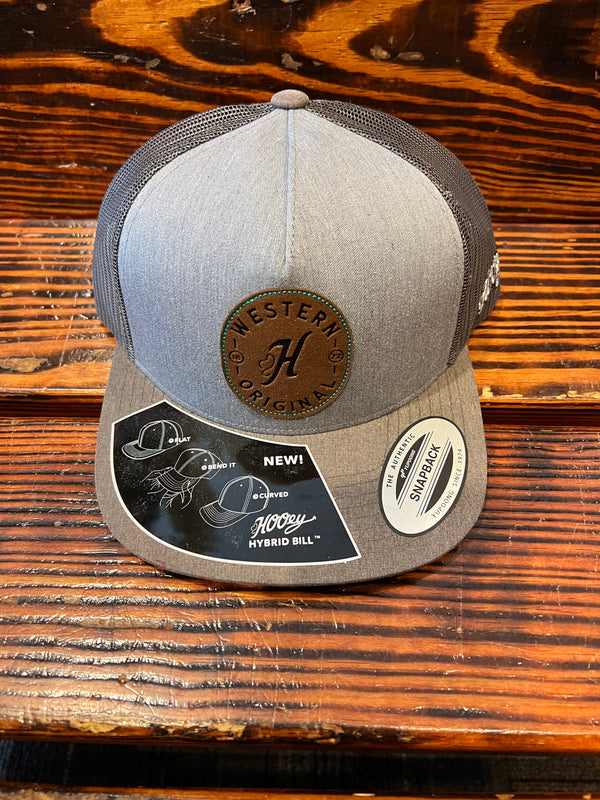 Hooey "Spur" Grey/Charcoal Ball Cap 2214T-GYCH